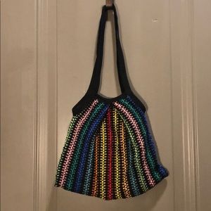 Crocheted Multicolored Purse Designer Unknown